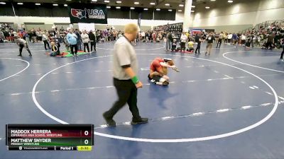 157 lbs Cons. Round 3 - Matthew Snyder, Prodigy Wrestling vs Maddox Herrera, Esperanza High School Wrestling