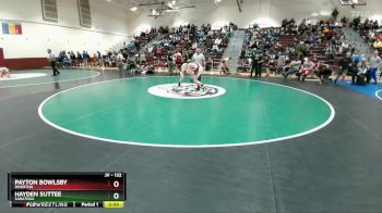 132 lbs Champ. Round 2 - Payton Bowlsby, Riverton vs Hayden Suttee, Saratoga