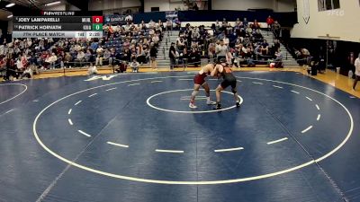 125 lbs 7th Place Match - Patrick Horvath, King`s (pa) vs Joey Lamparelli, Muhlenberg