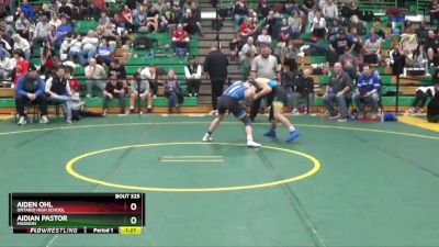 113 lbs Champ. Round 2 - Aiden Ohl, Ontario High School vs Aidian Pastor, Madison