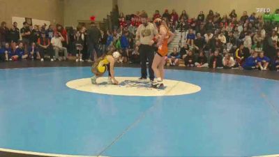 100 lbs Champ. Round 1 - Valerie Forgey, Natrona County vs Taylor Betcher, Lingle-Ft. Laramie/Southeast
