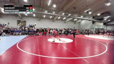 215 lbs Cons. Round 2 - Liam Hallett, Centaurus vs Deshaun Salazar, University