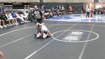 107 lbs Finals (8 Team) - Josh Perez, Xavier, CT vs Miles Aase, Owatonna, MN