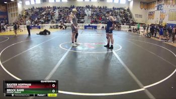 215 lbs Quarterfinal - Baxter Hoffman, George M. Steinbrenner vs Brock Barr, George Jenkins