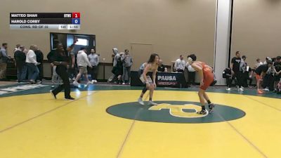113 lbs Cons. Rd Of 32 - Matteo Shah, Bitetto Trained Wrestling Club vs Harold Corby