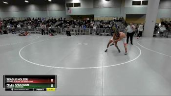 132 lbs Quarterfinal - Miles Anderson, The Best Wrestler vs Teague Holzer, Victory School Of Wrestling