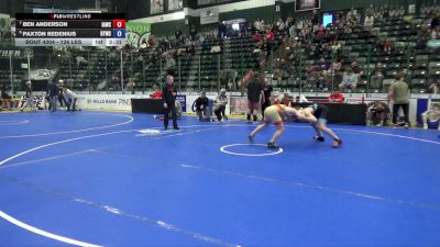 126 lbs Cons. Sub-semis - Ben Anderson, Immortal Athletics Wrestling Club vs Paxton Redenius, BTWC
