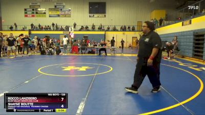 126 lbs 5th Place Match - Rocco Lanzisero, Blue Valley Wrestling Club vs Shayne Boutte, Manhattan Regional Training Center (MRTC)