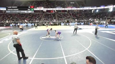 I-157 lbs Champ. Round 2 - Devon Weber, Greece Schools vs Liam Torpey, Webster Schroeder