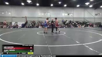 160 lbs Placement Matches (8 Team) - Jed Wester, Minnesota Gold vs Gabe Carver, Iowa