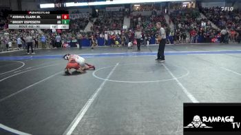 95 lbs Quarterfinal - Joshua Clark Jr., Maize vs Brody Espeseth, Abilene