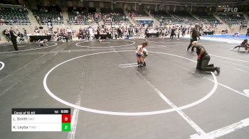 46 lbs Consi Of 16 #2 - Logan Smith, Smith Wrestling Academy vs Kane Leyba, Team Tulsa Wrestling Club