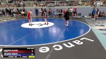 92 lbs Cons. Semi - Maxton Glover, Alaska vs Braiden Surley, Anchor Kings Wrestling Club