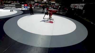 157 lbs Champ. Rd Of 16 - Elias Gonzales, Sanger High School Wrestling vs Cameron James, Centennial High School Wrestling