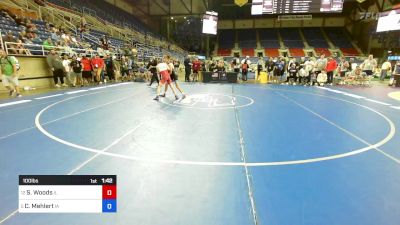 100 lbs Cons-semis - Symon Woods, IL vs Coy Mehlert, IA