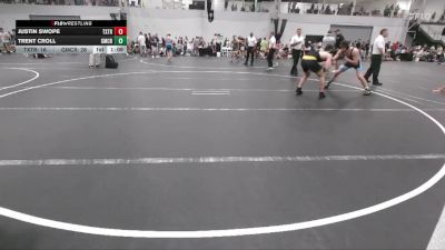 150 lbs Round 2 (6 Team) - Justin Swope, Terps Xtreme vs Trent Croll, Grit Mat Club Red