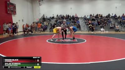 190 lbs Round 3 - Dylan Schrock, Clear Creek-Amana vs Waker Black, CR Kennedy