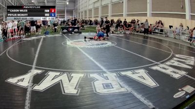 165 lbs Champ. Round 2 - Cason Wiles, Frontier High School Wrestling vs Psylis McNutt, Oregon