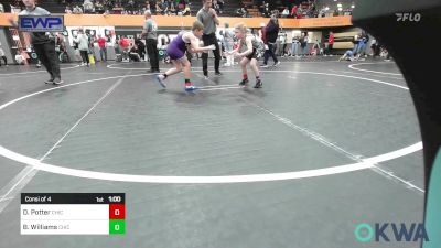 75 lbs Consi Of 4 - Dane Potter, Chickasha Youth Wrestling vs Braxton Williams, Chickasha Youth Wrestling