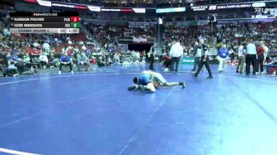 3A-120 lbs Champ. Round 1 - Karson Pulver, Pleasant Valley vs Jose Mendiata, Clear Creek-Amana