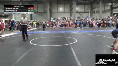 100 lbs Quarterfinal - Sawyer Blue, Slyfox vs Walker Vieyra, Kansas YG