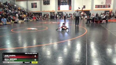 PW-8 lbs 3rd Place Match - Jase Zaspal, DC Elite vs Beau Berner, Lisbon Mat Pack