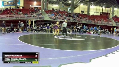 105 lbs Round 4 (8 Team) - Perla Bonilla Franco, Grand Island Girls vs Raelyn Kaimikaua, Papillion-La Vista South Girls