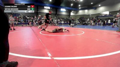 75 lbs Rr Rnd 2 - Liliana Valdez, Mission Wrestling vs Brynn Brogden, North Desoto Wrestling Academy