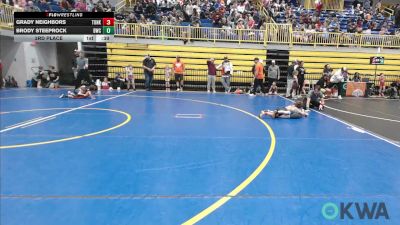 55 lbs 3rd Place - Grady Neighbors, Tonkawa Takedown Club vs Brody Steeprock, Bartlesville Wrestling Club