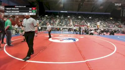 2A-157 lbs 1st Place Match - Riley DeHaven, Moorcroft vs Wiley Philleo, Shoshoni