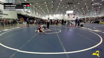 107 lbs Semifinal - Violet Herman, Fairport Jr. Red Raiders Wrestling vs Lauren Mohr, Alliance Saratoga Wrestling Club