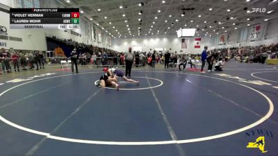 107 lbs Semifinal - Violet Herman, Fairport Jr. Red Raiders Wrestling vs Lauren Mohr, Alliance Saratoga Wrestling Club