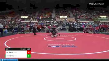 195 lbs Quarterfinal - Garrett Davis, Augusta vs Wyatt Harris, Tonganoxie