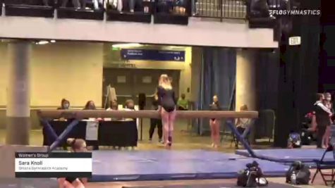 Sara Knoll - Women's Group, Omaha Gymnastics Academy - 2021 Women's Xcel Region 4 Championships