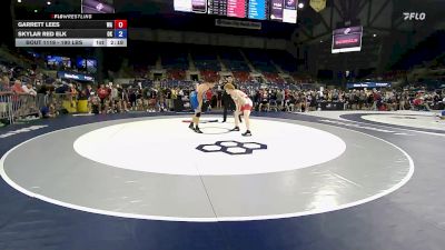 190 lbs Cons. Rd Of 128 - Garrett Lees, WA vs Skylar Red Elk, OK