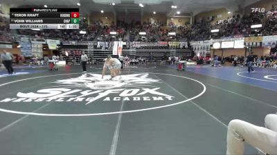 175 lbs Quarterfinal - Teron Kraft, Hoisington Hs vs Vohn Williams, Chaparral HS