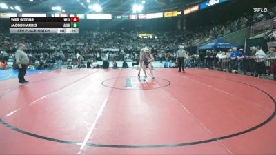 3A 157 lbs 5th Place Match - Wes Gittins, West Side vs Jacob Harris, Aberdeen