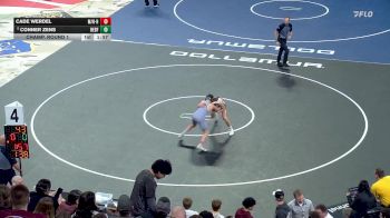 Champ. Round 1 - Conner Zens, Redfield vs Cade Werdel, Miller/Highmore-Harrold