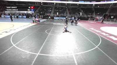 100 lbs Semifinal - Olivia Anello, Bellport vs Zoey Jewett, General Brown