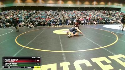 144 lbs Quarterfinal - Devon Kerr, La Pine High School vs Mark Zuniga, Shadow Ridge