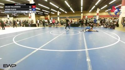 126 lbs Consi Of 16 #1 - Julian Villanueva, All American Wrestling Club vs Ayden Floyd, Lewisville High School Wrestling
