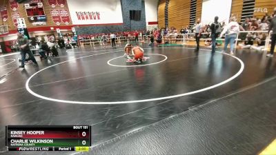 120 lbs Champ. Round 2 - Kinsey Hooper, Rawlins vs Charlie Wilkinson, Natrona County