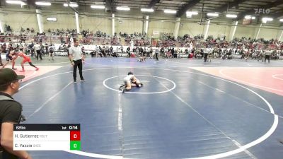 62 lbs Consi Of 8 #1 - Hayden Gutierrez, Youth Miners Wrestling vs Checotah Yazzie, SheepCamp WC