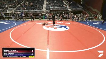 53 lbs Semifinal - Ryker Layher, Douglas Wrestling Club vs Dax Casper, Green River Grapplers Wrestling