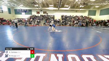 138 lbs Consi Of 8 #2 - Andrew Comeau, Plymouth vs Mitchell Krupp, Merrimack