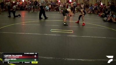 92 lbs Quarterfinal - Carter Tallmadge, Steel Valley Renegades vs Aidan Biegel, Olympic