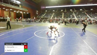 61 lbs Consi Of 8 #2 - Hayes Steinseifer, Other Team vs Hawk Hecker, North Big Horn Rams