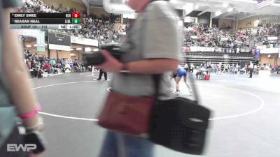 110 lbs Quarterfinal - Reagan Neal, Leon Bluestem HS vs Emily Smee, Hill City HS