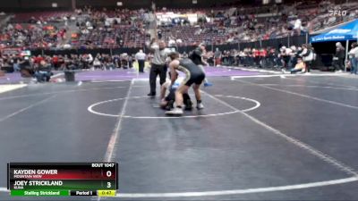 144 lbs Cons. Round 3 - Joey Strickland, Kuna vs Kayden Gower, Mountain View