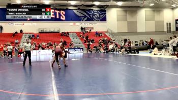 184 lbs 3rd Place Match - Ryad Belguet, Alvernia University vs Logan Cormell, Otterbein University